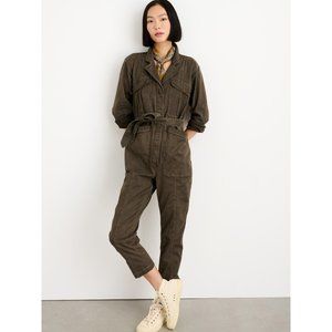 *NWOT* Alex Mill Botanical Dyed Expedition Jumpsuit in Washed Twill